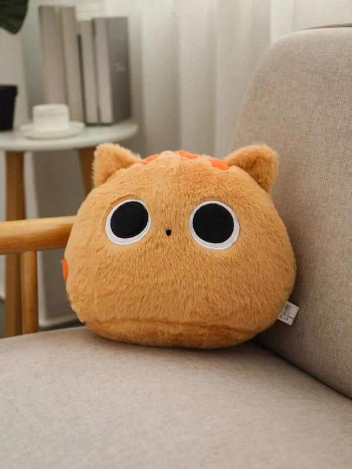 Cat Head Cushion Plush – 40cm