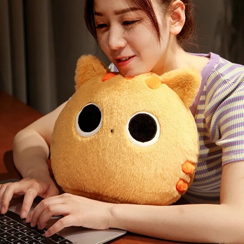 Cat Head Cushion Plush – 40cm