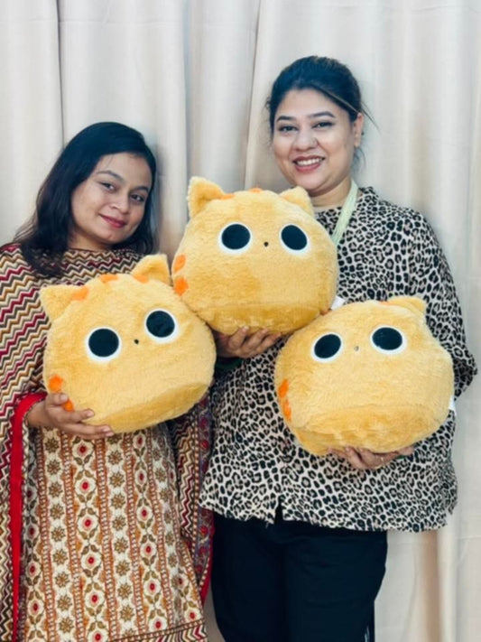 Cat Head Cushion Plush – 40cm
