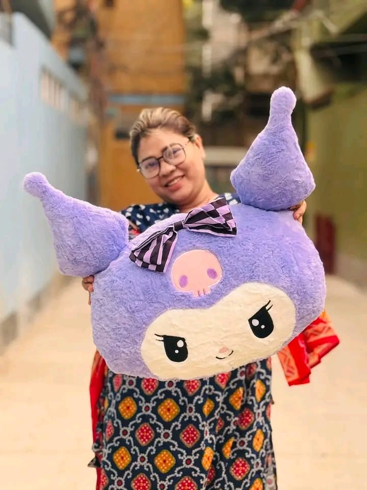 Kuromi Head Pillow – 60cm