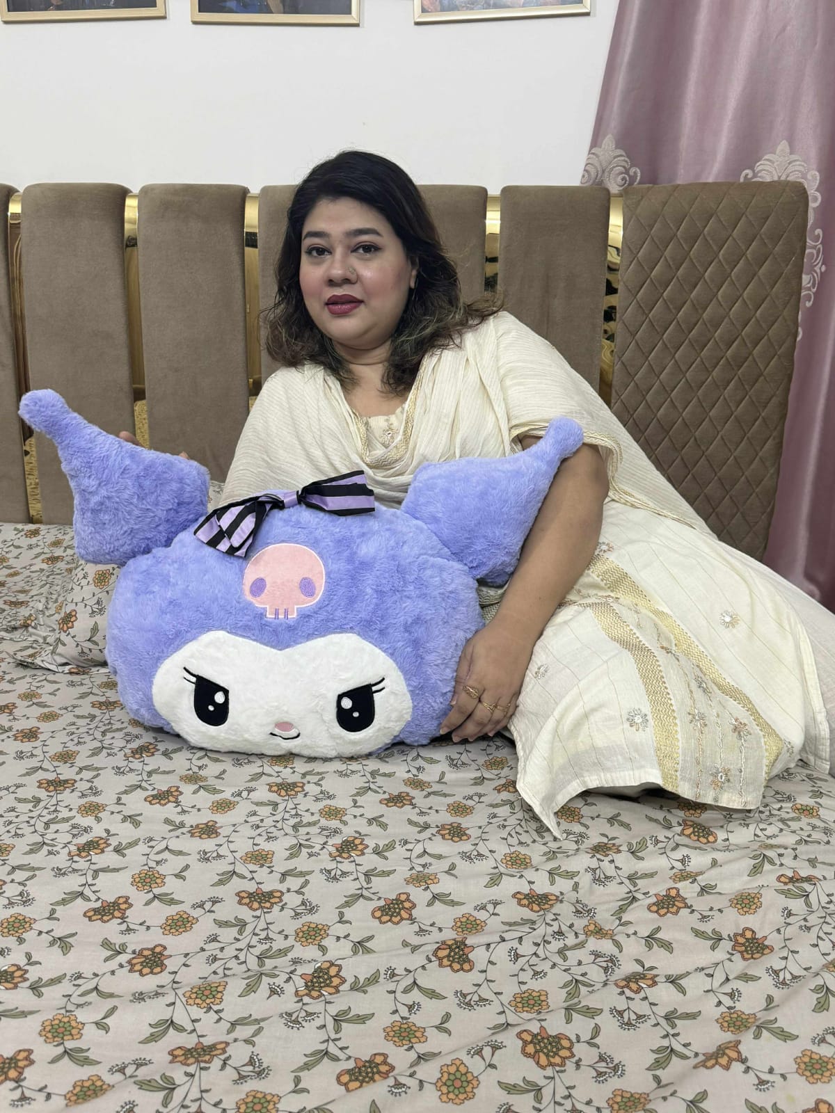 Kuromi Head Pillow – 60cm